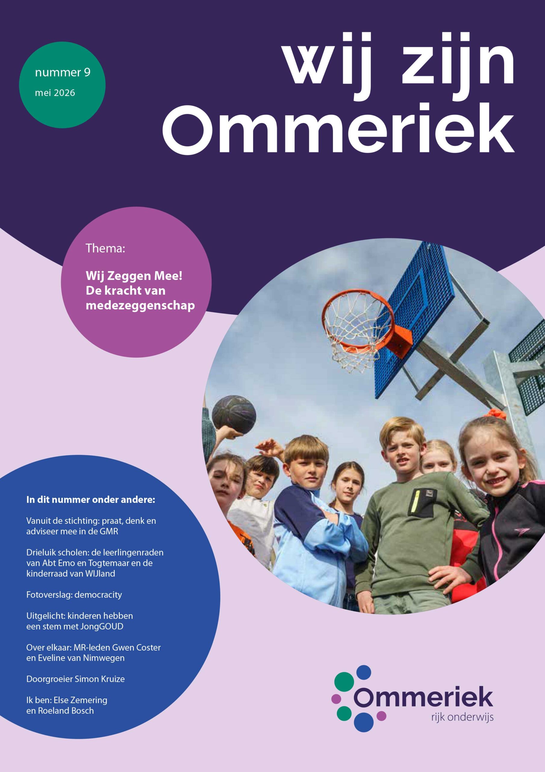 Ommeriek Magazine 8 cover - thema overgang groep 8