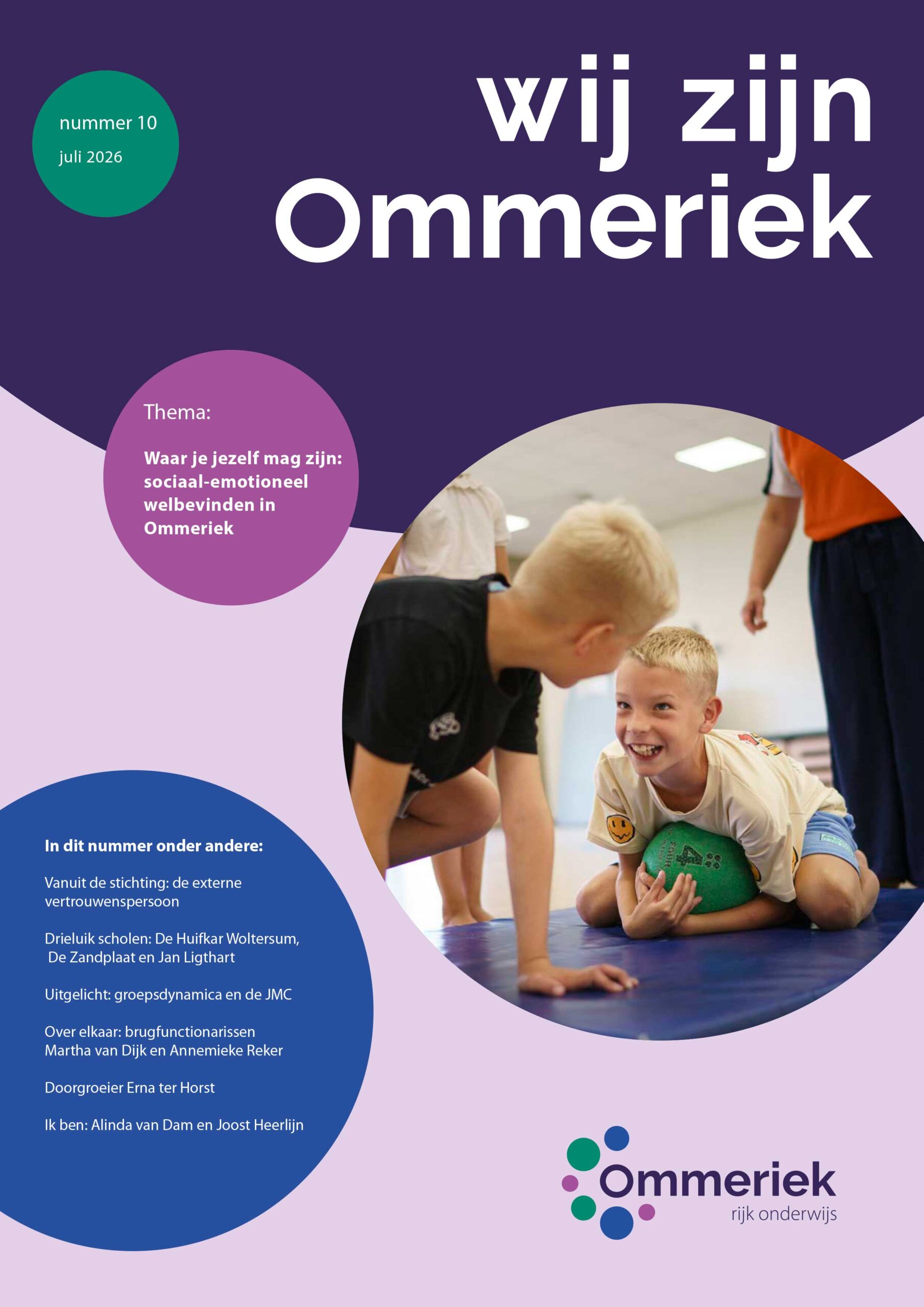 Ommeriek Magazine 8 cover - thema overgang groep 8