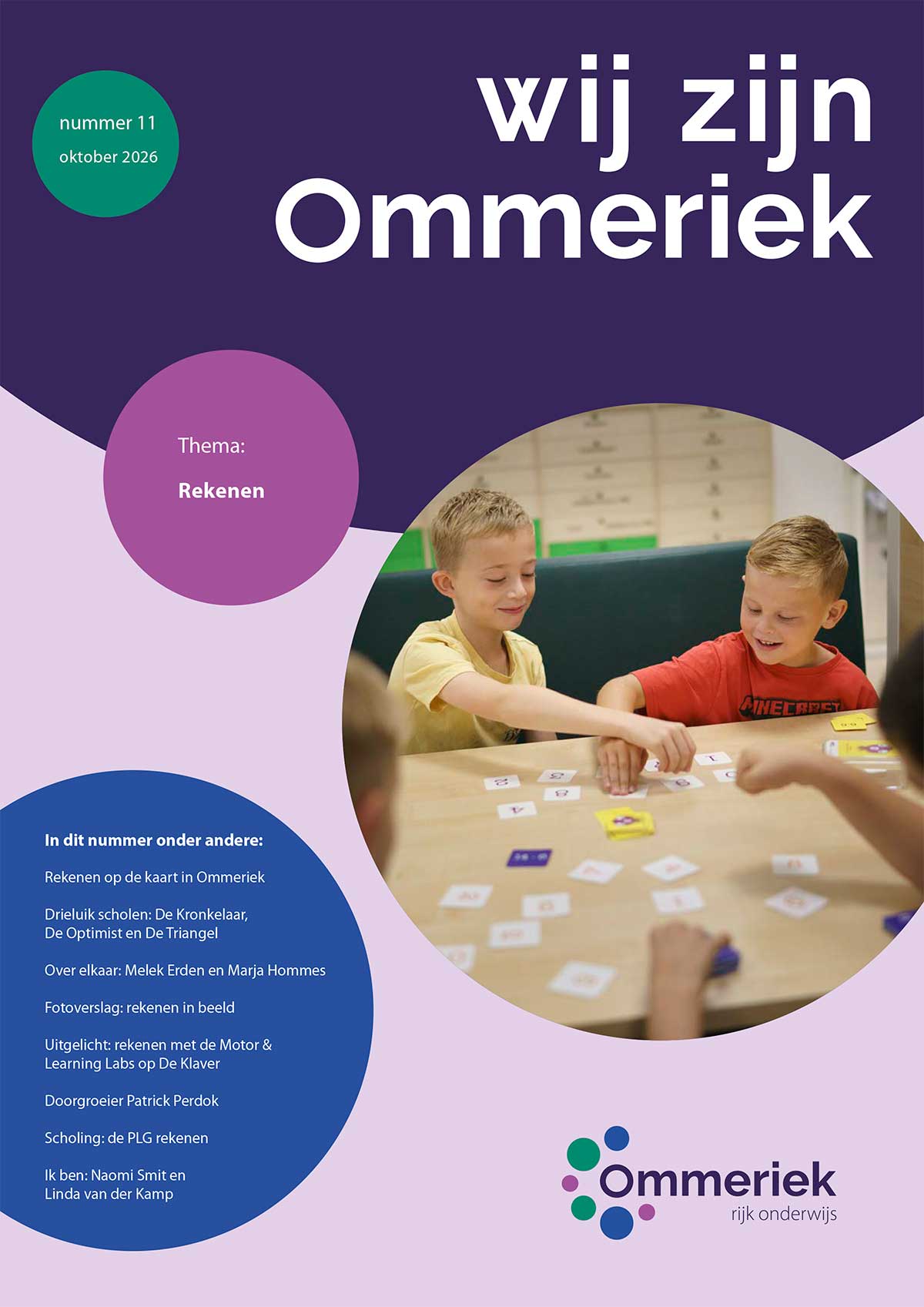 Ommeriek Magazine 8 cover - thema overgang groep 8